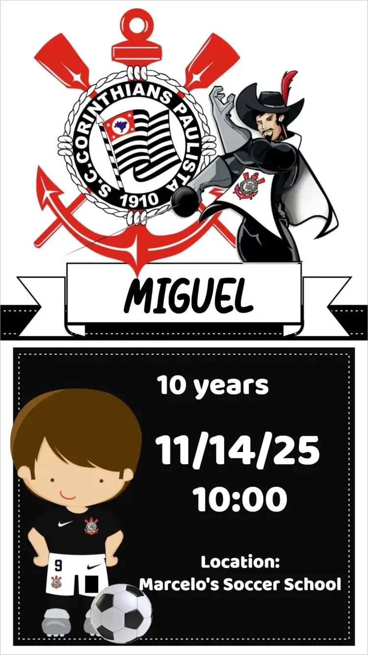 Invite Corinthians editable and customizable