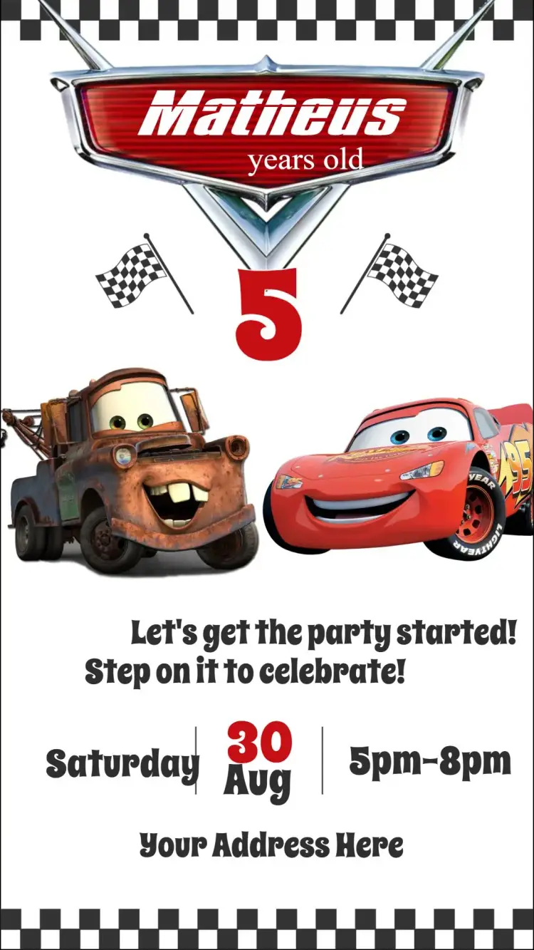 Cars invitation