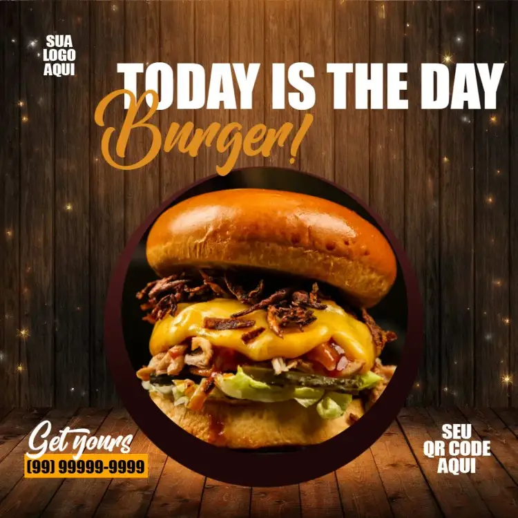 Post for Burger Joint Instagram invitation