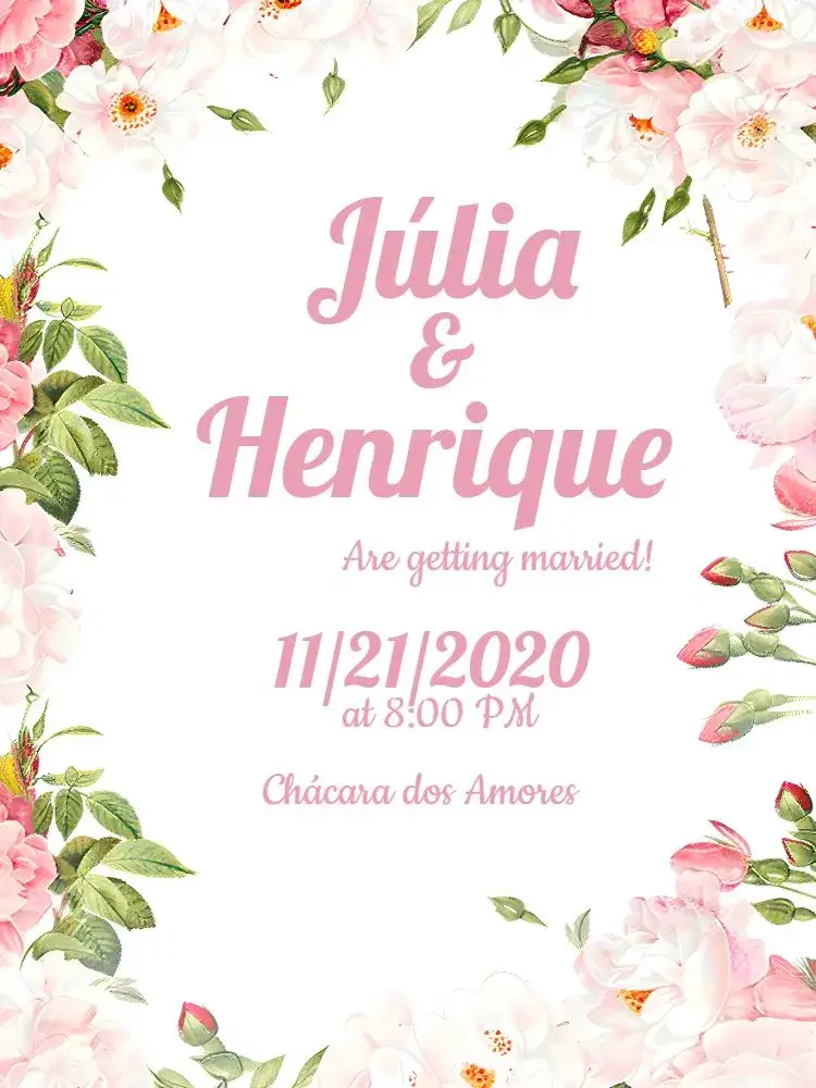 Invitation Watercolor Floral Wedding Flowers – Wedding theme floral, watercolor, romantic, modern, green, pink