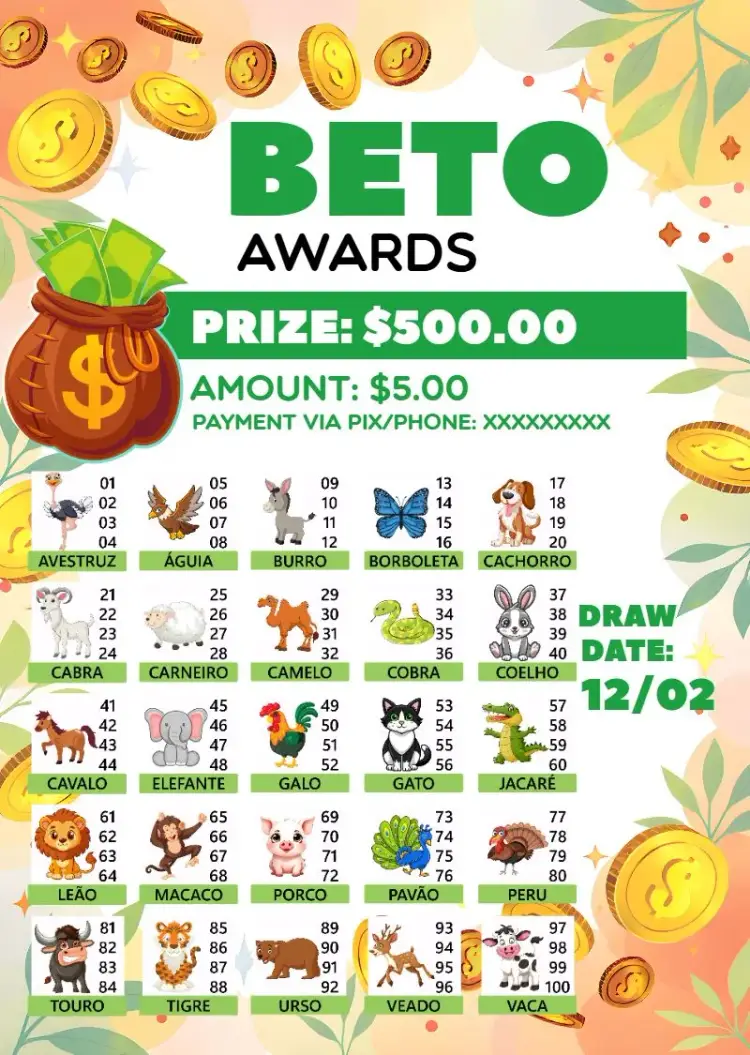 Raffle Of Animals Awards Awards invitation