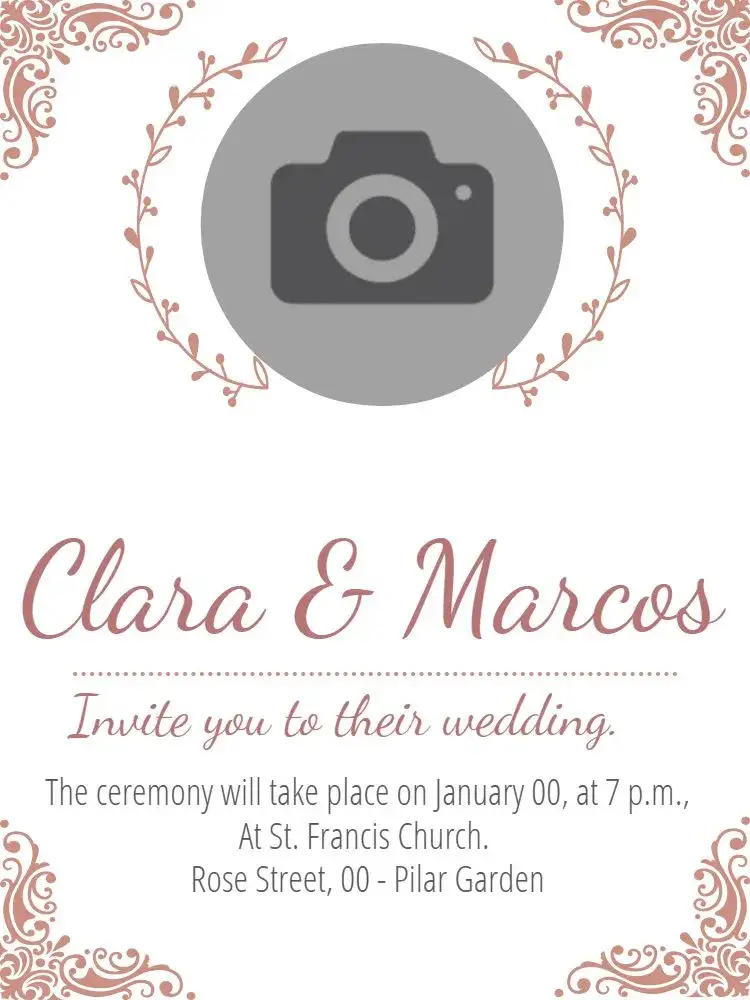 Invitation Arabesque Wedding Celebration – Wedding theme elegant, arabesque, modern, feminine, classic