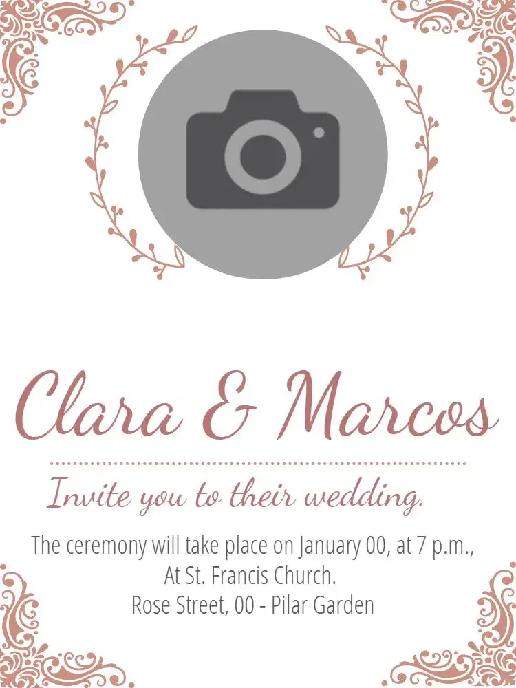 Arabesque Wedding Celebration invitation