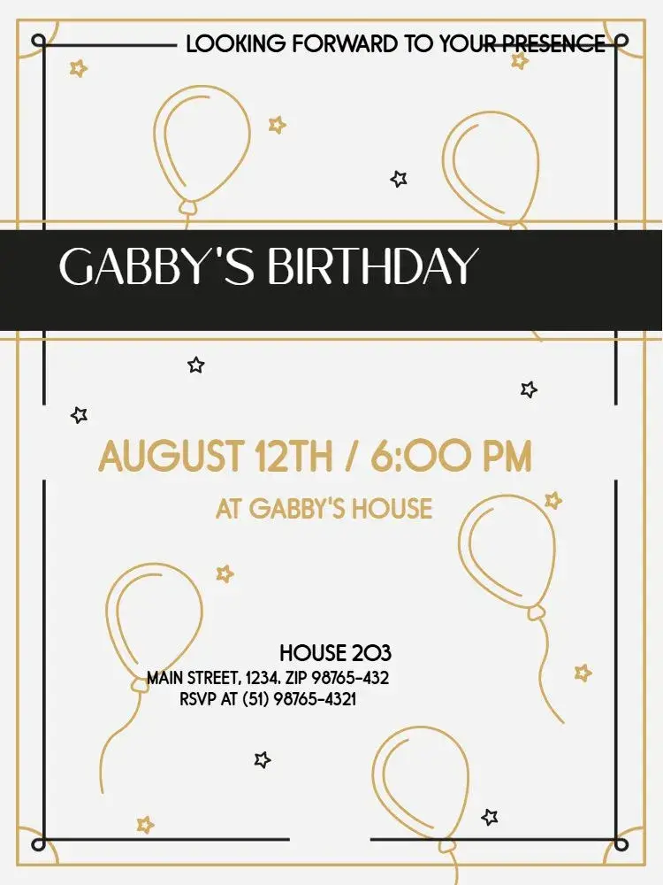 Clear Star invitation