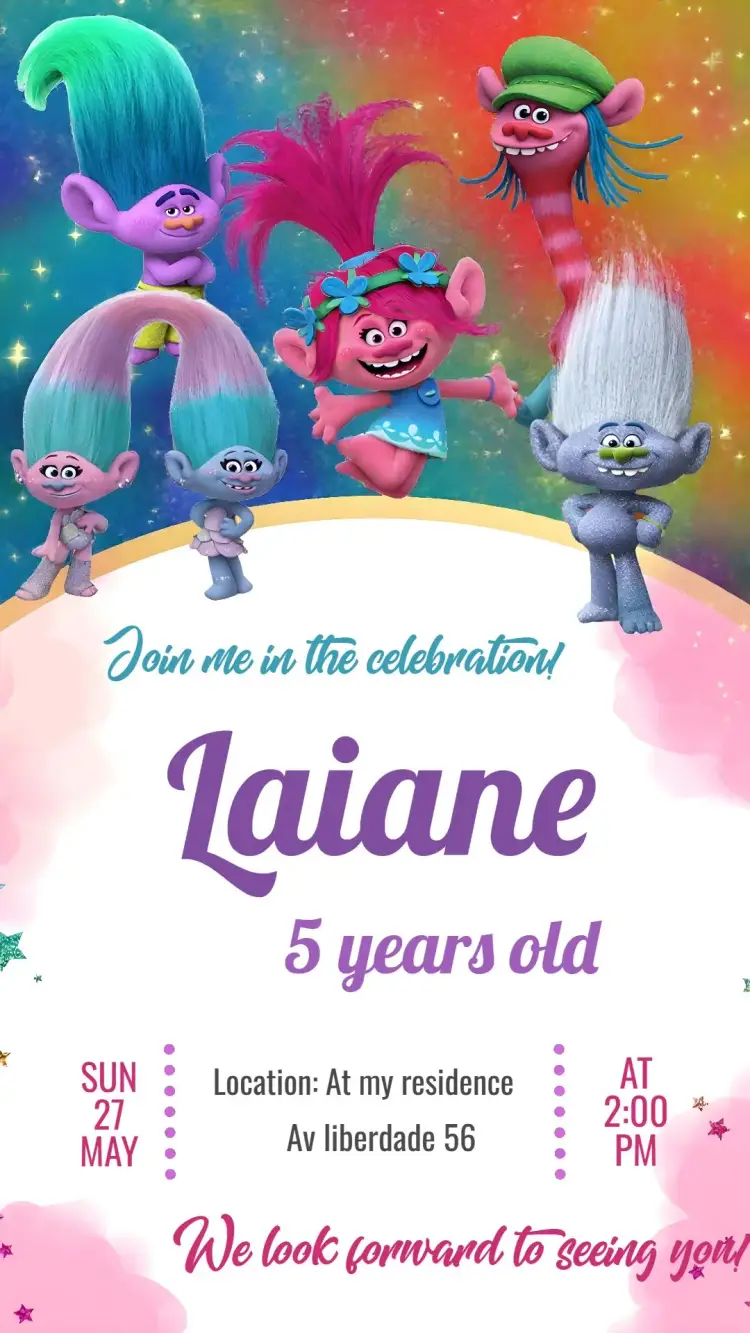 Trolls invitation