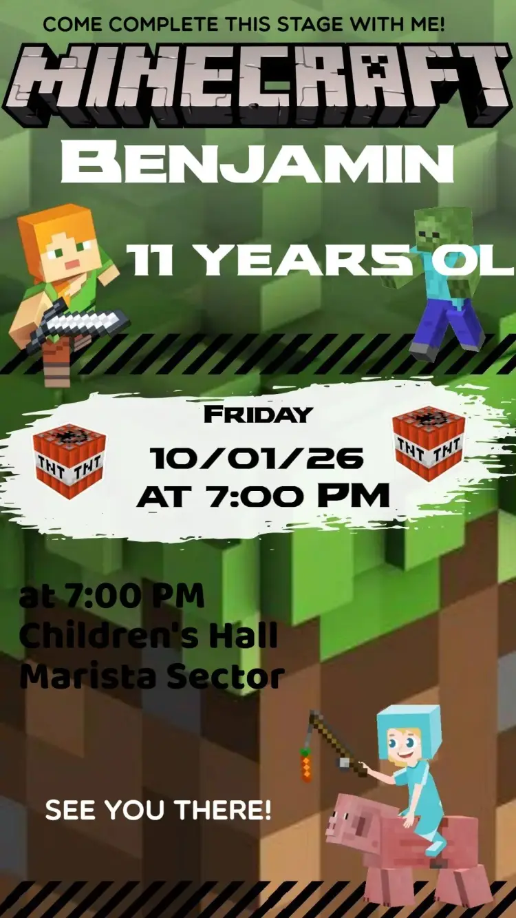 Minecraft invitation