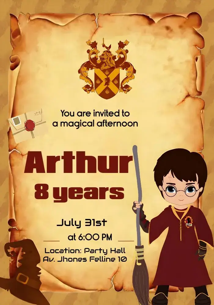 Harry Potter Party invitation