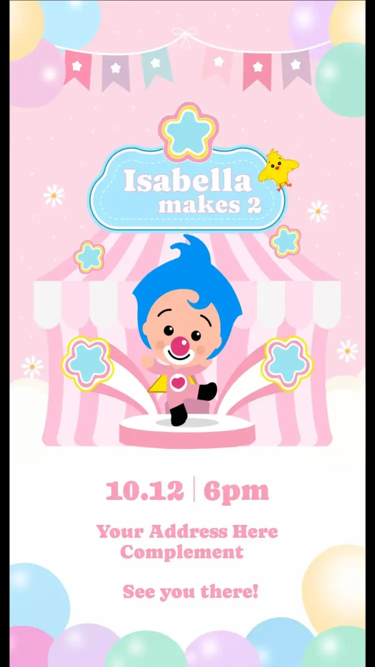 Plim Plim invitation