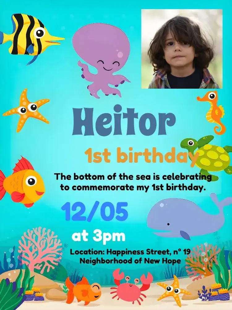 Under the Sea With Little Star Photo