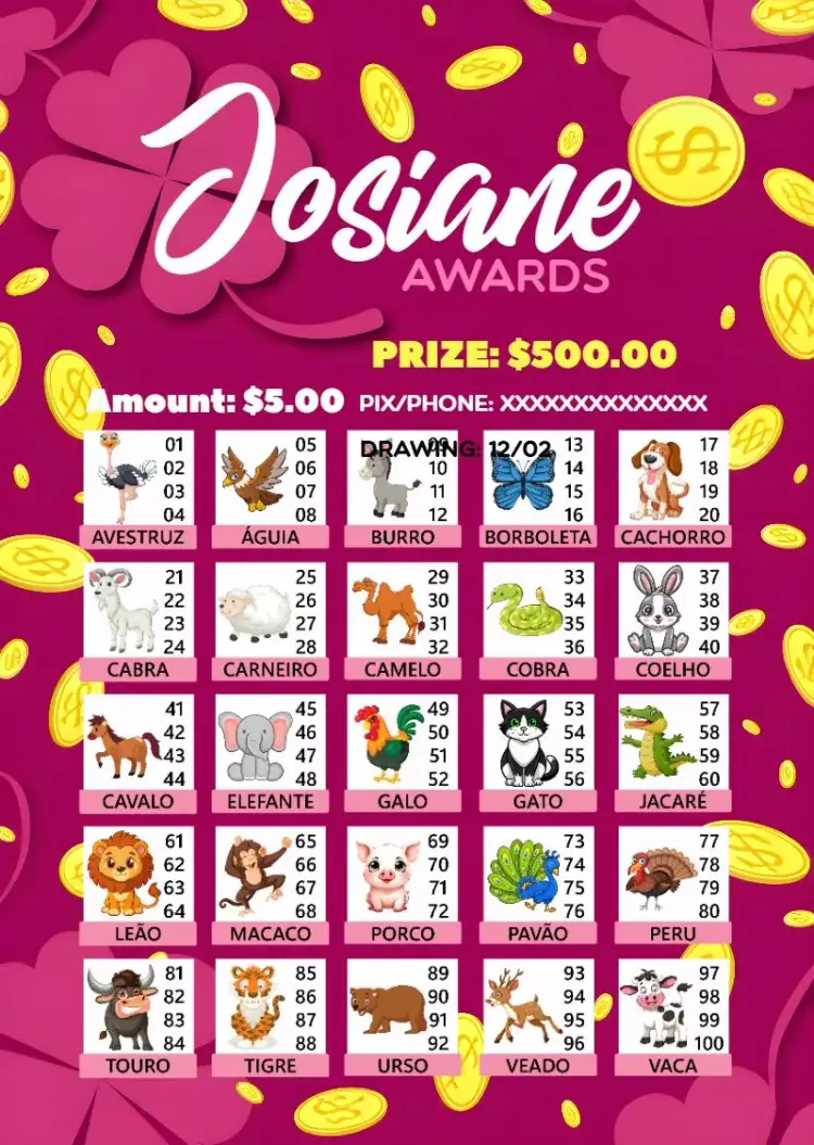 Invitation Raffle Of Animals Prizes – Tickets theme colorful, fun, playful, animals, games, party