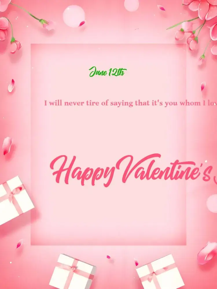 Valentine's Day Pink Post invitation