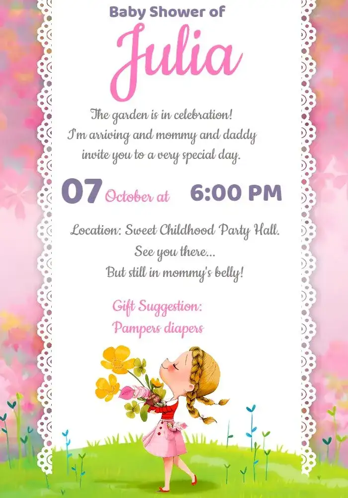 Enchanted Garden Baby Shower Zap