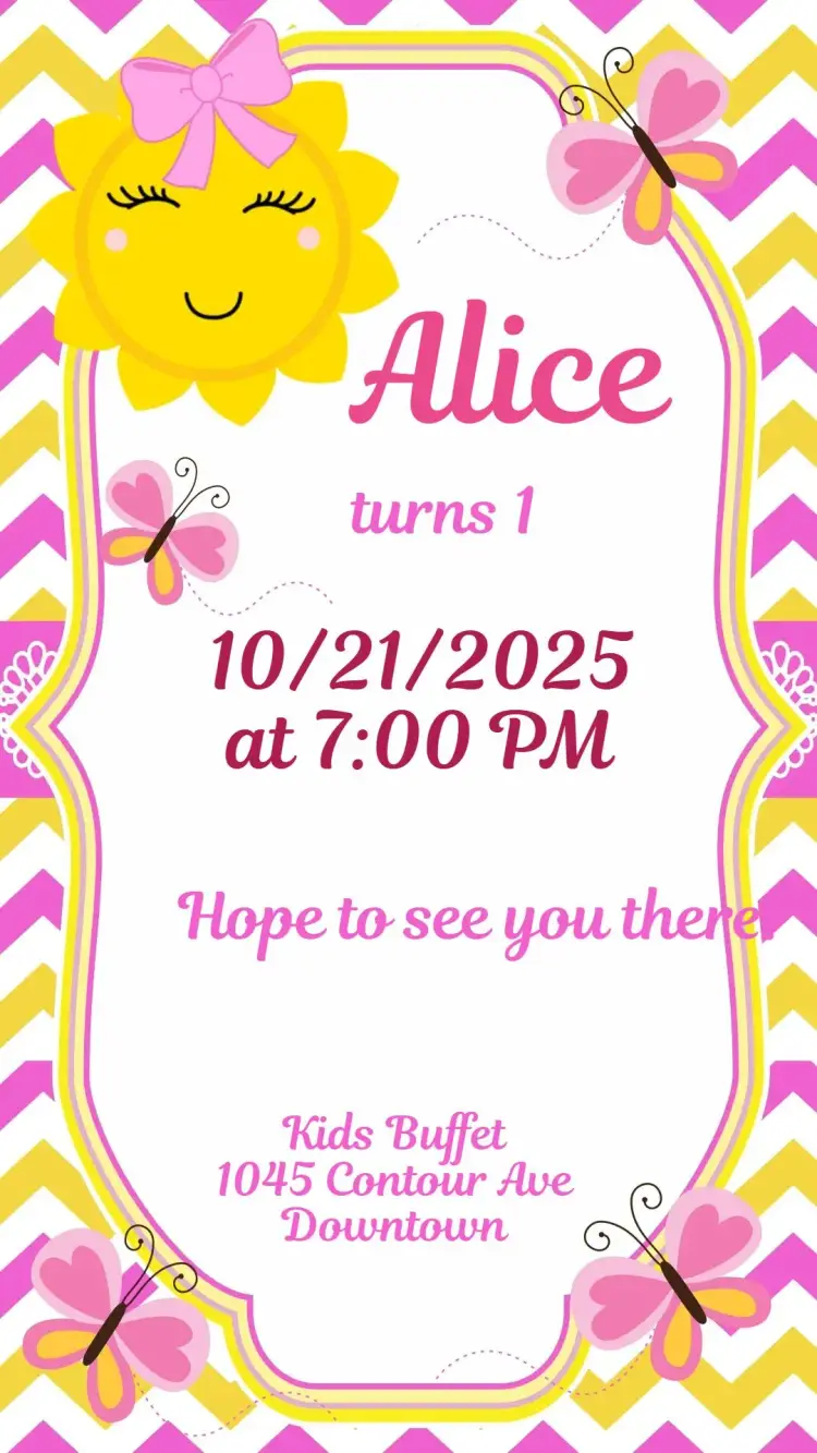 Sunshine invitation