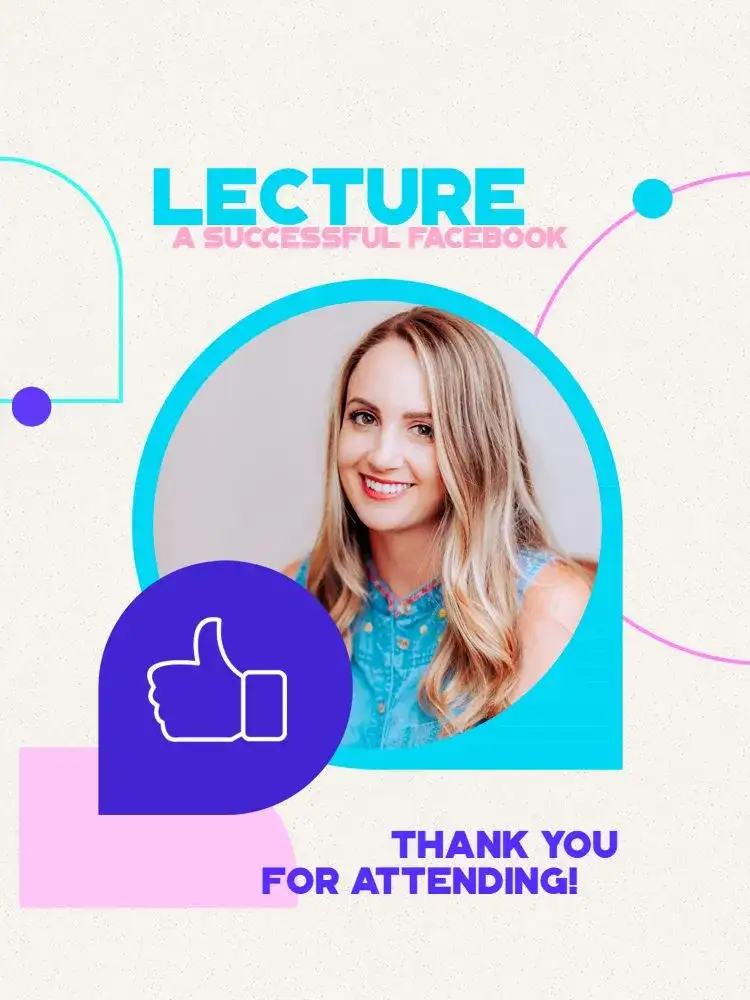 Modern Young Thank You Card for Lecture