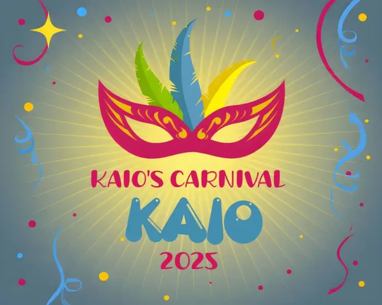 Invitation Carnival Hand Fan – Commemorative Dates theme colorful, cheerful, tropical, fun-filled, vintage, bright