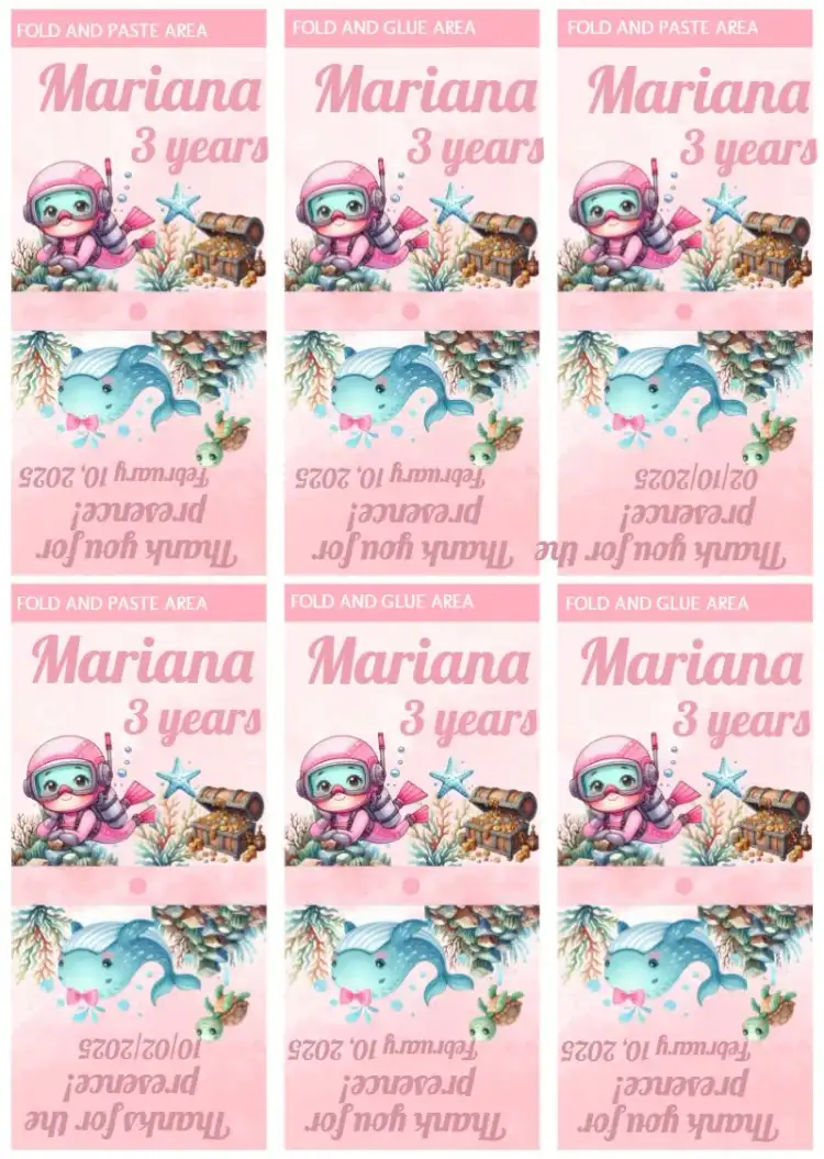 Under the Sea Mermaid Pink Lollipop Cover