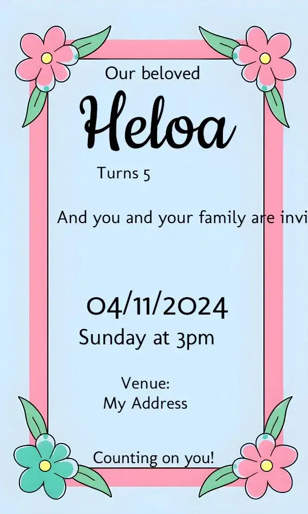 Dog Vet invitation
