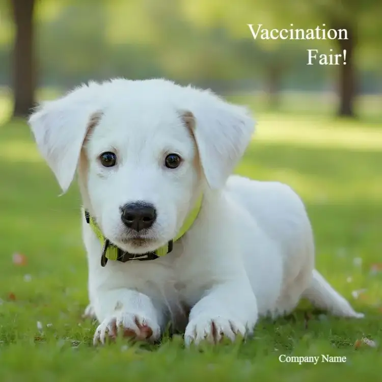 Invitation Post For Pet Shop Vaccination Companies – Most searched for theme modern, colorful, fun, animals, vibrant, clean