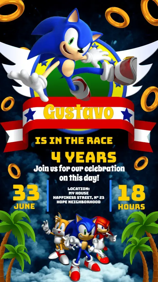 Sonic Ring invitation