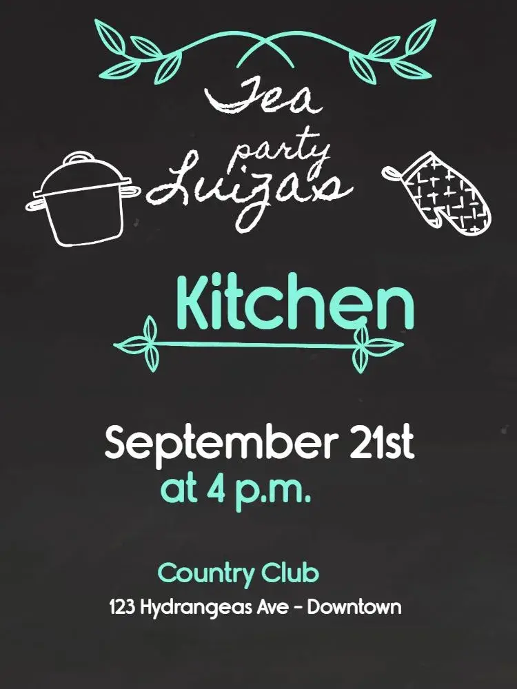 Bridal Shower - Blackboard Model WhatsApp invitation