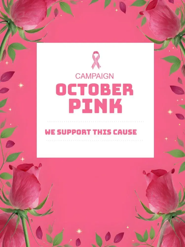 Post For Pink October Health invitation