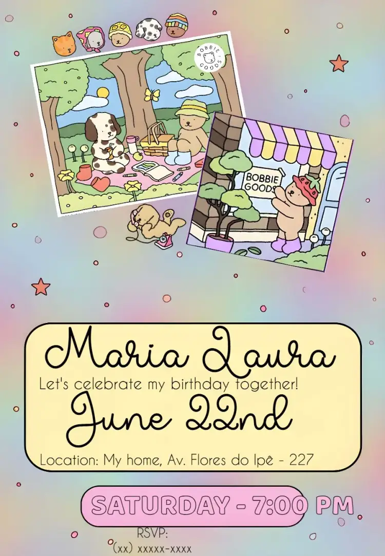 Bobbie Goods Animals invitation