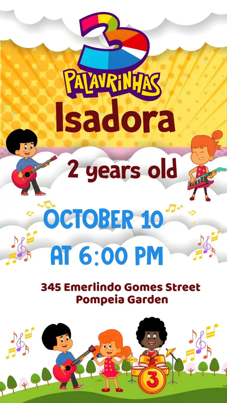 3 Little Words invitation