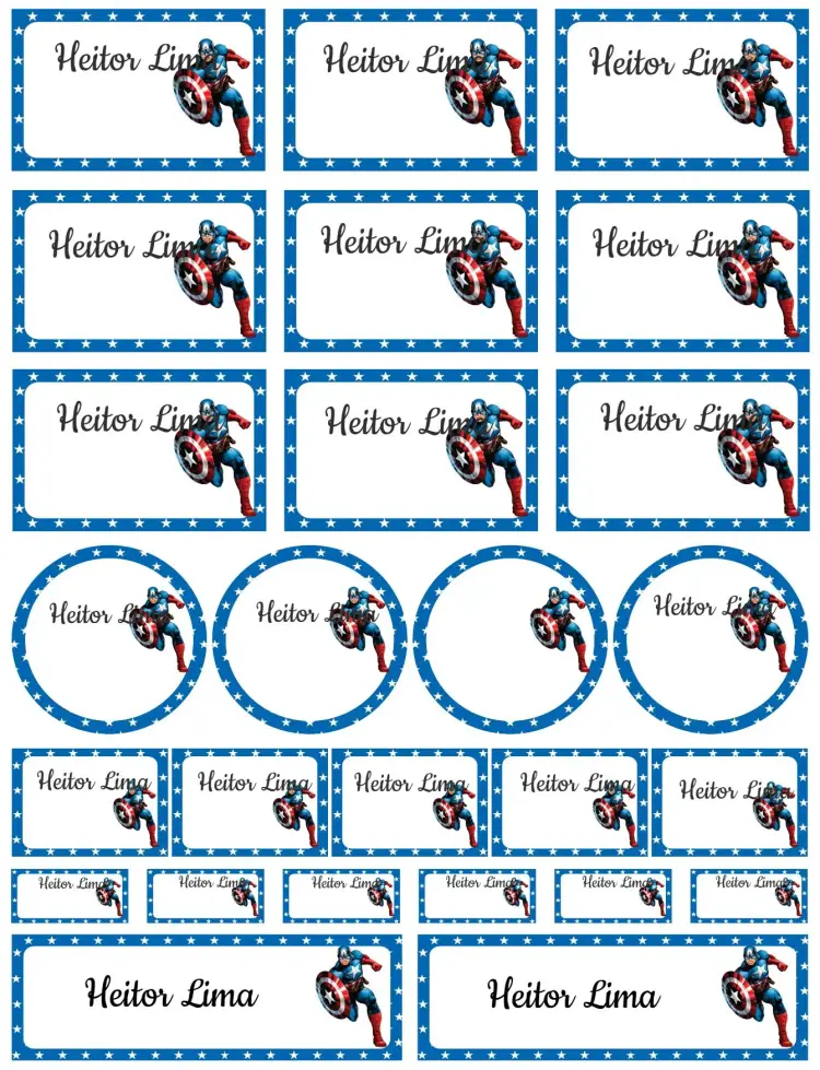 Captain America invitation