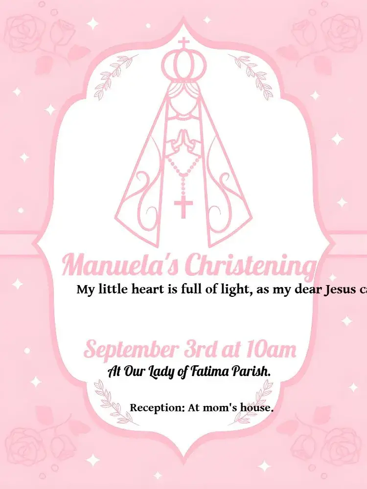 Church Baptism invitation
