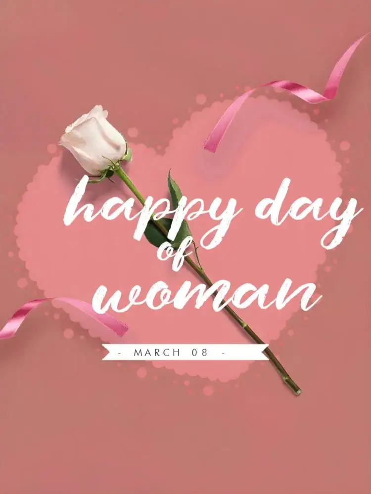 Invitation Post International Women's Day Pink – Most searched for theme pink, floral, modern, elegant, feminine