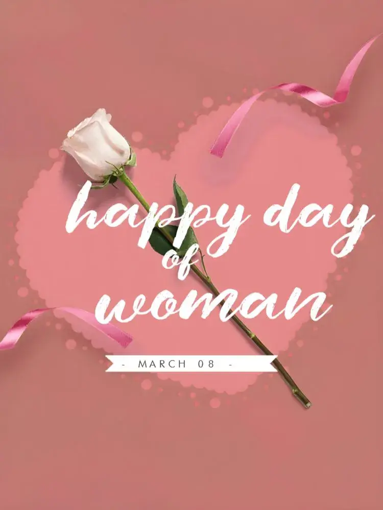 Post International Women's Day Pink invitation