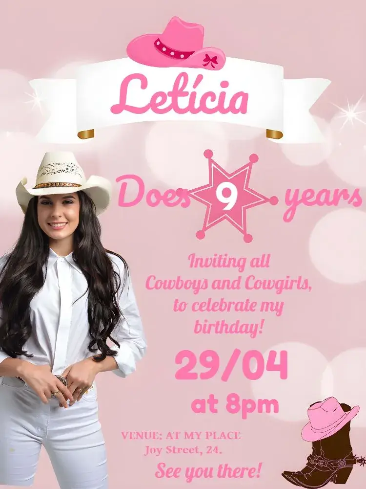 Ana Castela Girl invitation