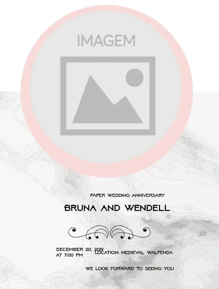 Paper Wedding Photo invitation