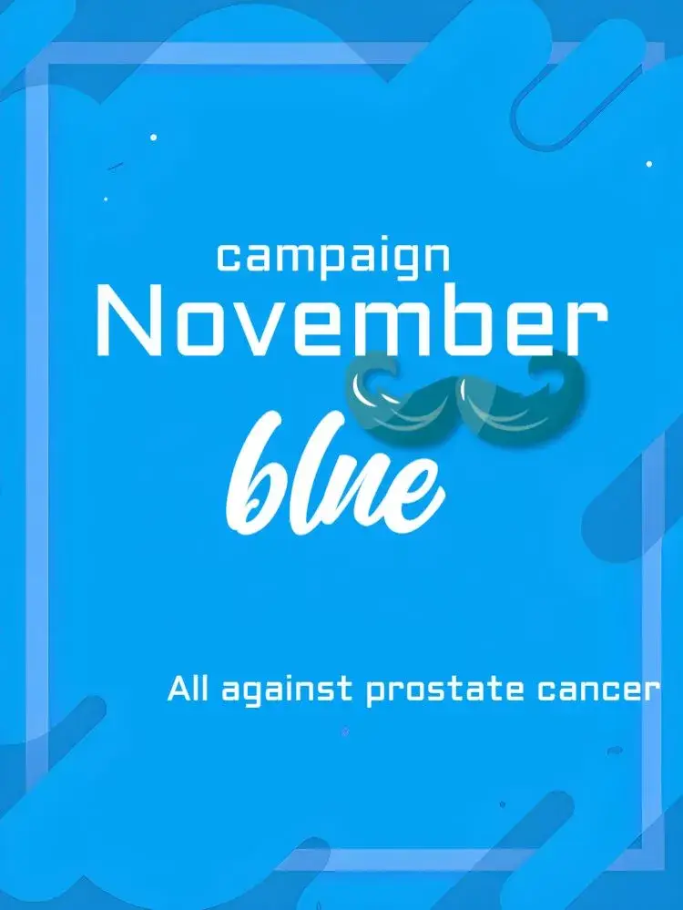 Post For Movember Blue Health invitation