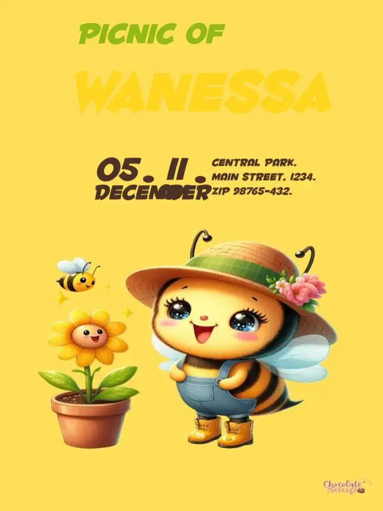 Printable Bee Celebration invitation