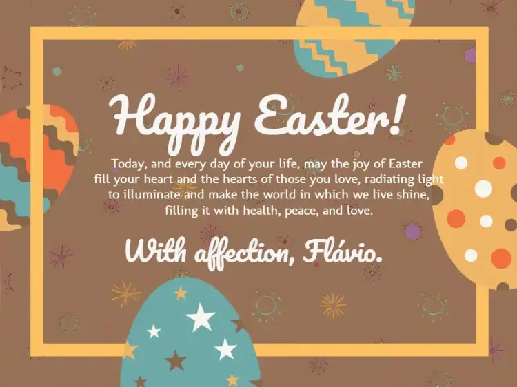 Invitation Happy Easter Circles Card – Commemorative Dates theme colorful, fun, modern, festive, cheerful