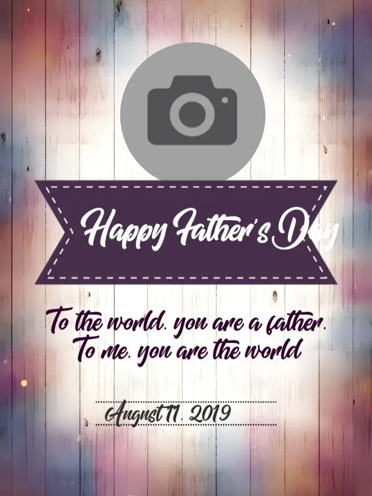 Invitation Father's Day Post With Love Photo – Most searched for theme modern, family, love, minimalist, vintage