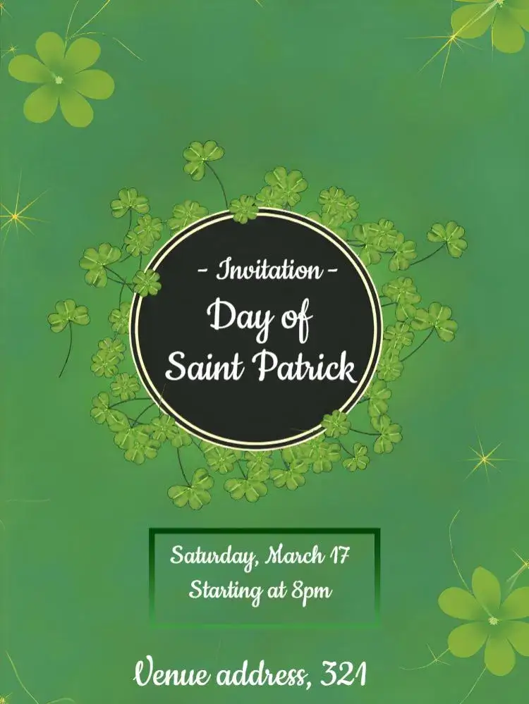 Invitation St. Patrick's Day Beer – Commemorative Dates theme green, vintage, festive, Irish, cheerful