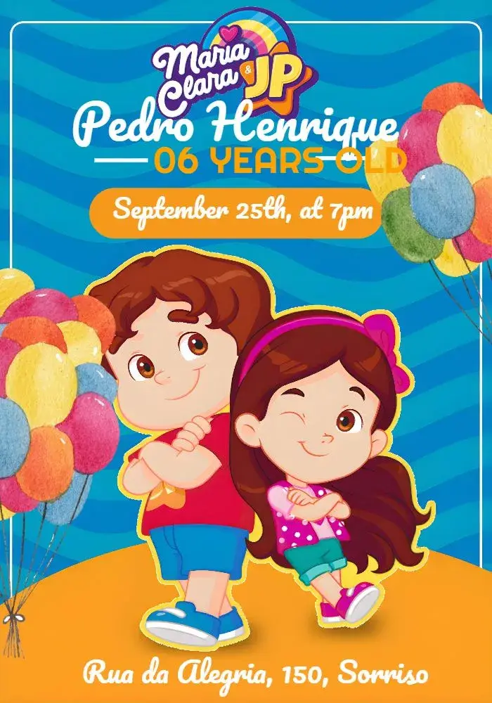 Jp And Maria Clara Contour invitation