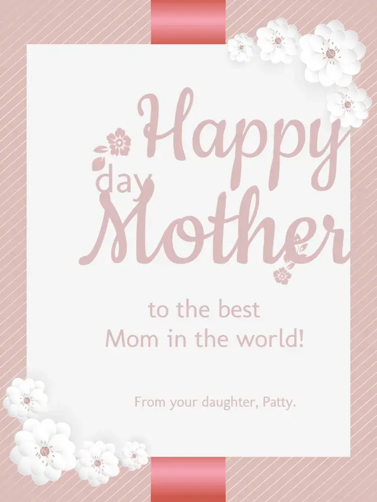 Invite How to Make Light Pink Creative Mother's Day Card editable and customizable