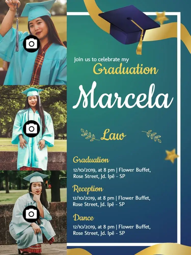 Graduation With Tiffany Photo invitation