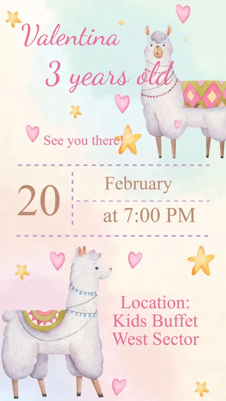 Llama invitation