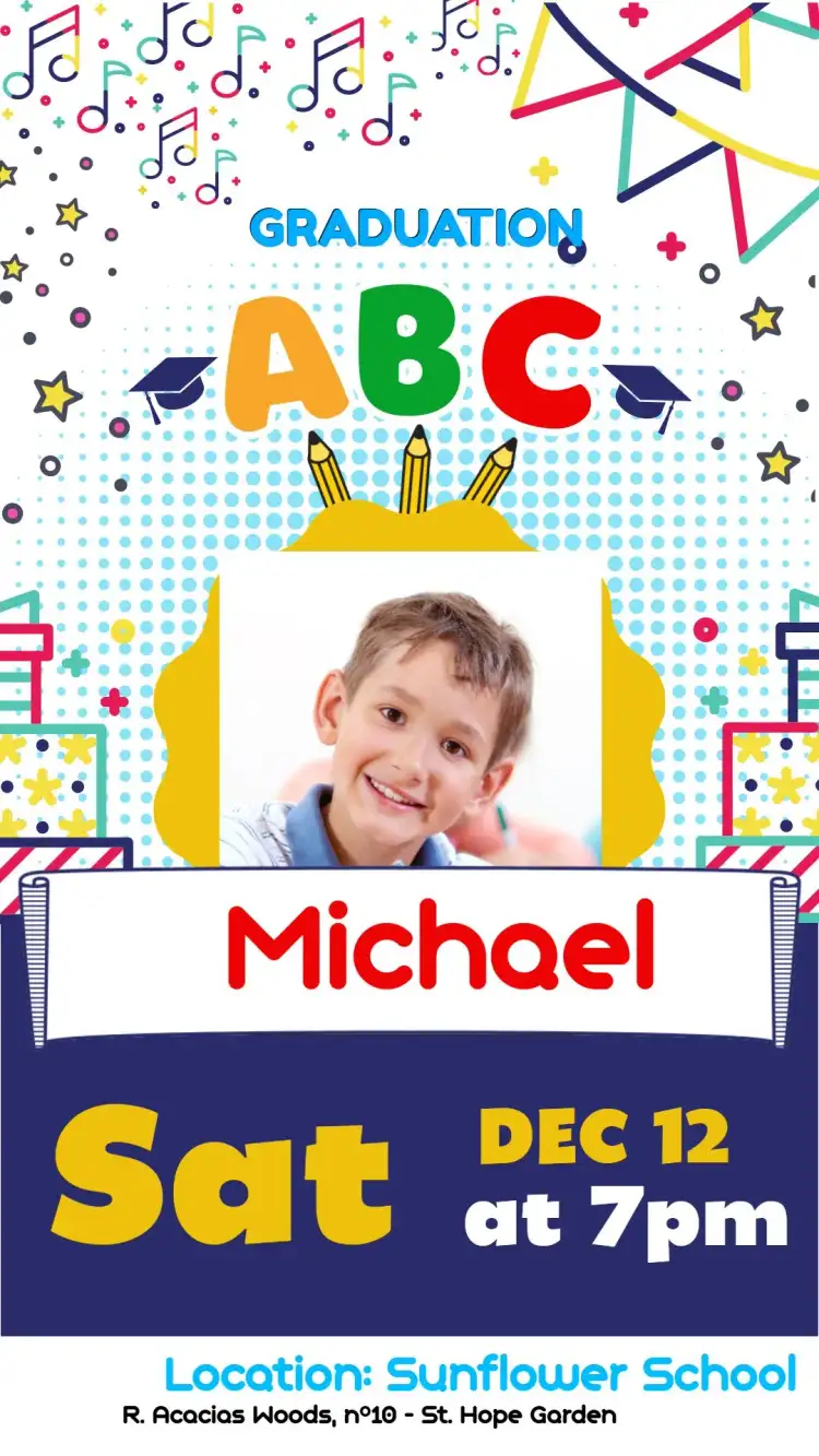 Children's Graduation With Photo Party