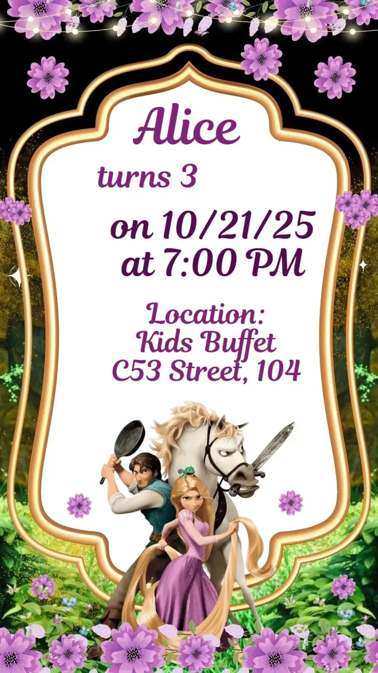 Tangled invitation