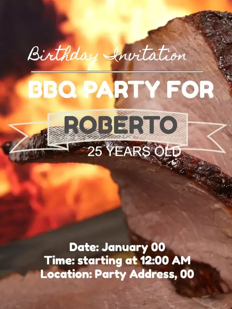 Barbecue Celebration invitation