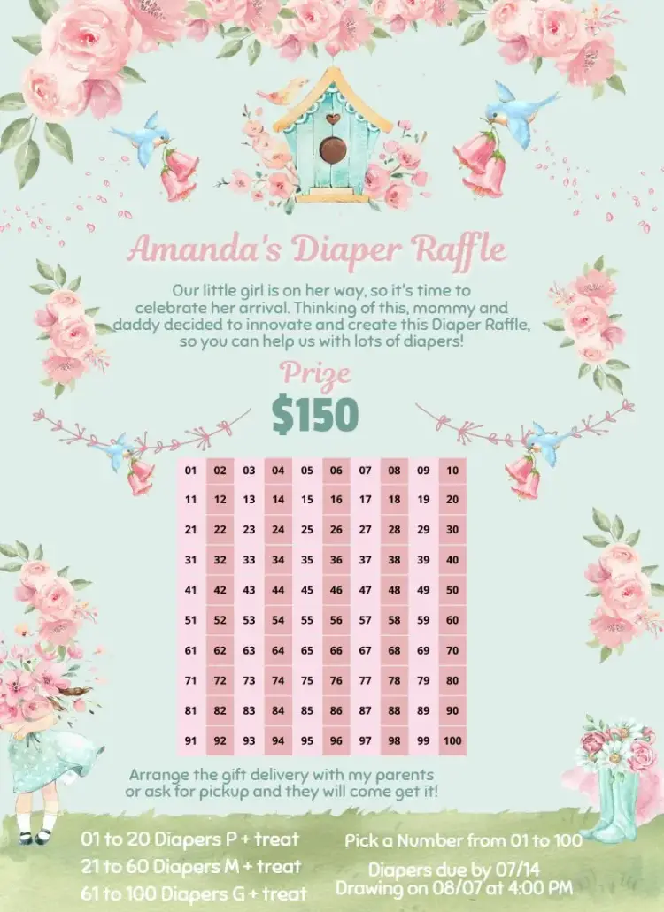 Invite Enchanted Garden Boots and Flowers editable and customizable