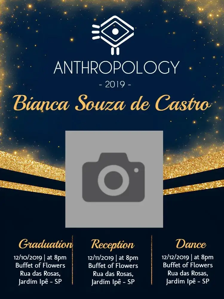 Anthropology Graduation With Anthropologist Photo invitation