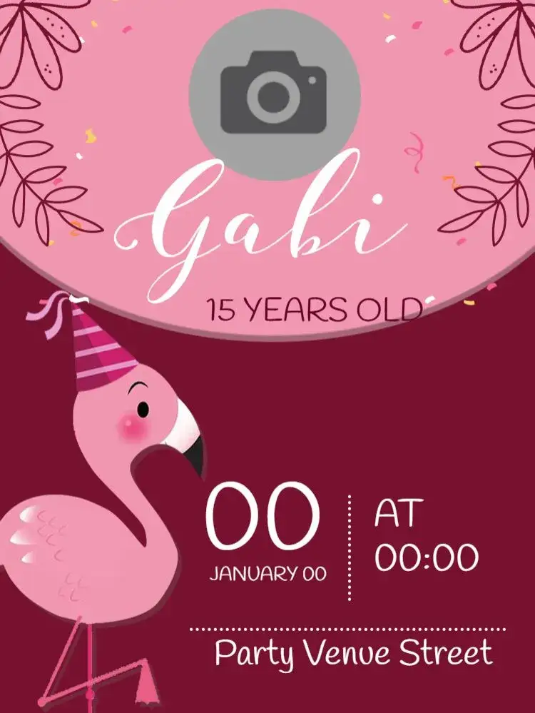 Invitation Flamingo Summer – Kids' Birthday Party theme tropical, modern, delicate, feminine, colorful, festive