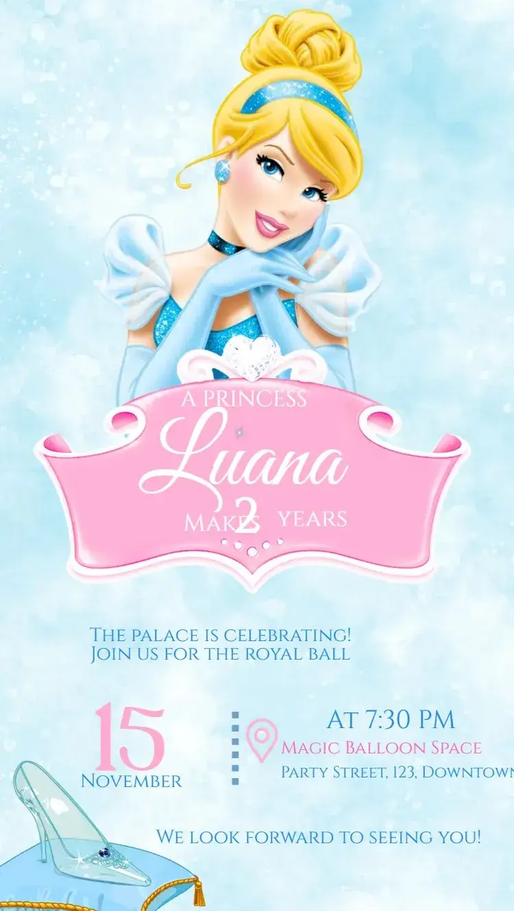Cinderella invitation