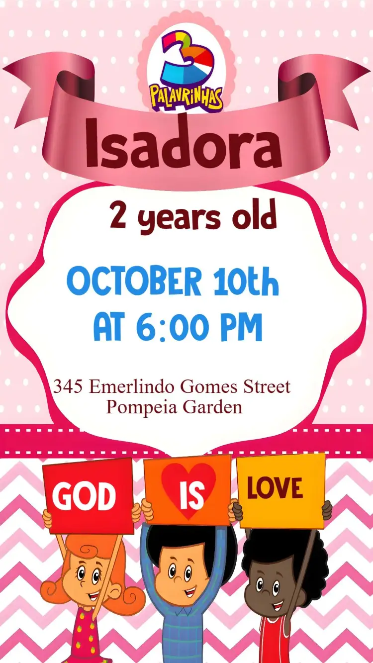 3 Little Words invitation